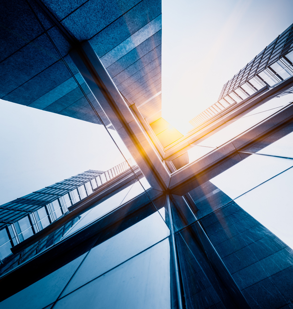 Fotografia di città al tramonto